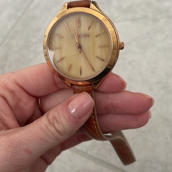 Michael Kors, brown and tan wrap around watch - Picture 2 of 2